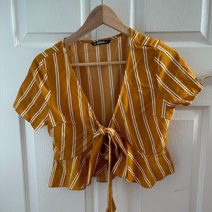 Yellow Crop Top